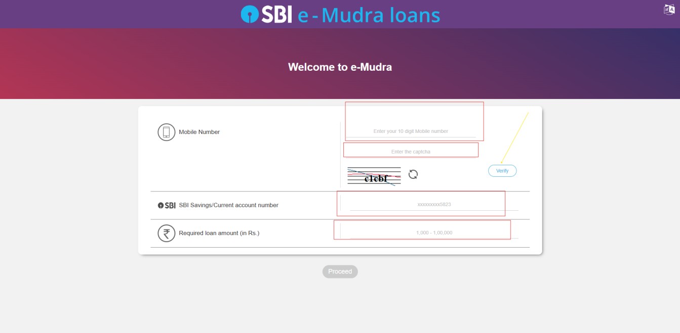 SBI e Mudra Loan