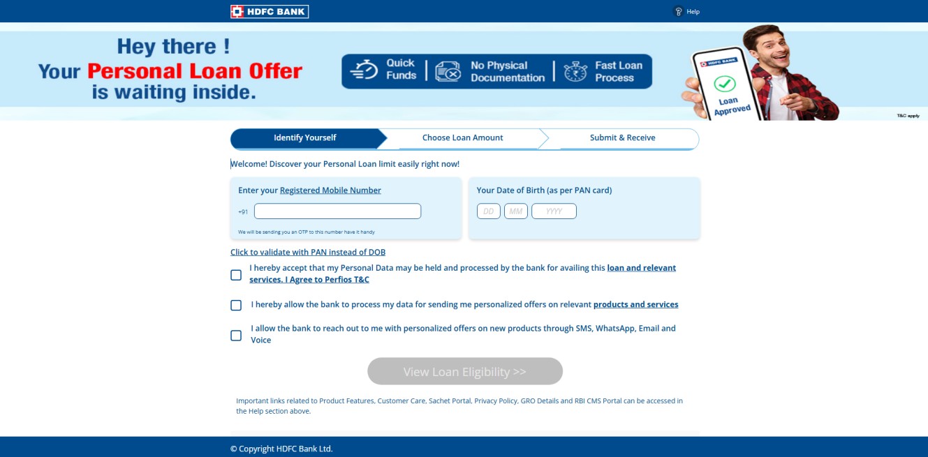 HDFC Bank Personal Loan 