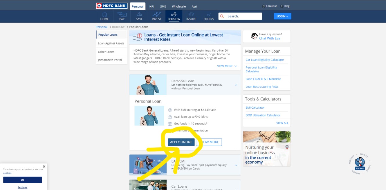 HDFC Bank Personal Loan Apply Online