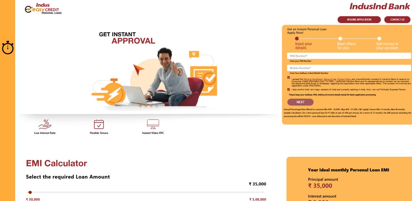 Indusind Bank Personal Loan Apply