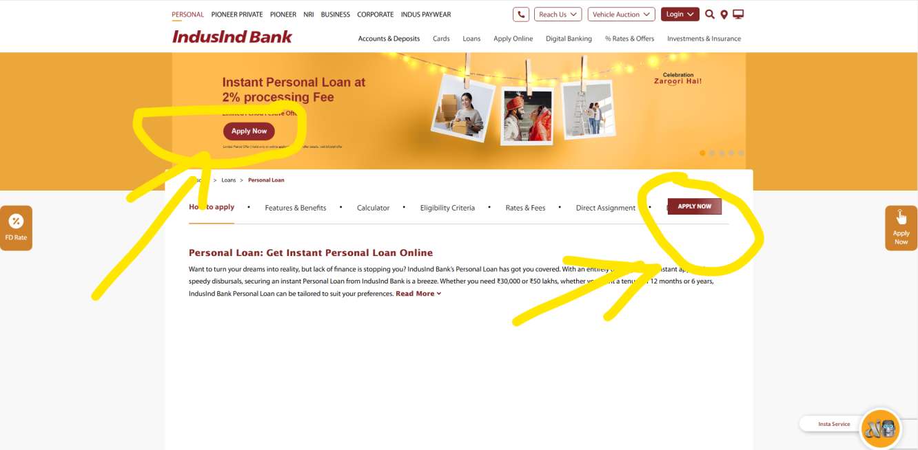 Indusind Bank Personal Loan 2024 Apply Now