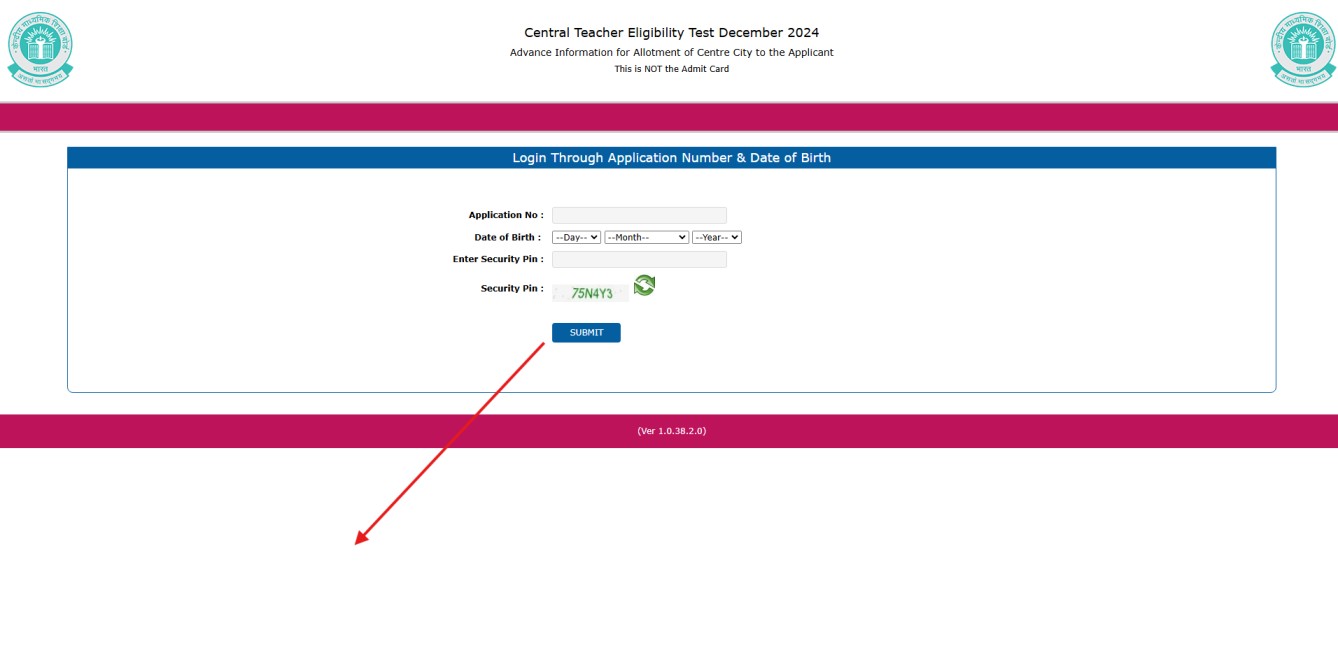 CTET Dec Exam Admit Card