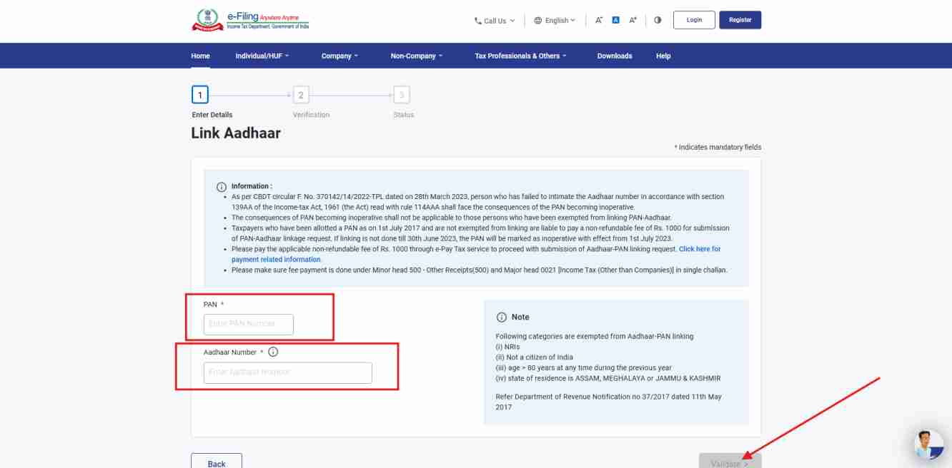 Pan Card Me Aadhar Card Link Kaise Kare